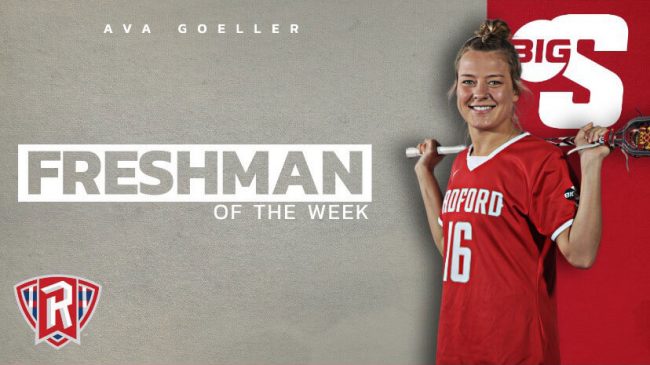 Lacrosse After Shoulder Surgery – Ava Goeller Named Big South Freshman of the Week