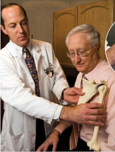 Dr Wolock treating patient