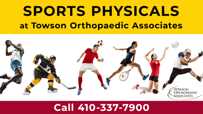 Sports Physicals at Towson Orthopaedic Associates