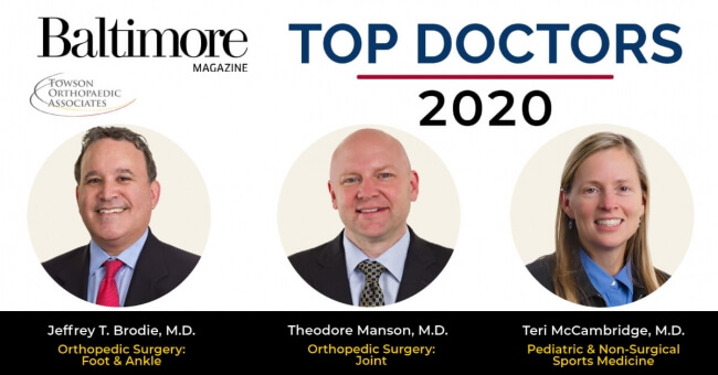 Baltimore Top Doctors-2020 - Towson Orthopaedics