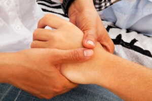 child with wrist injury