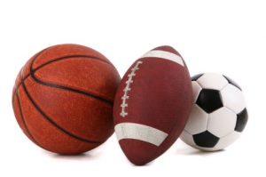 basketball, football and soccer ball